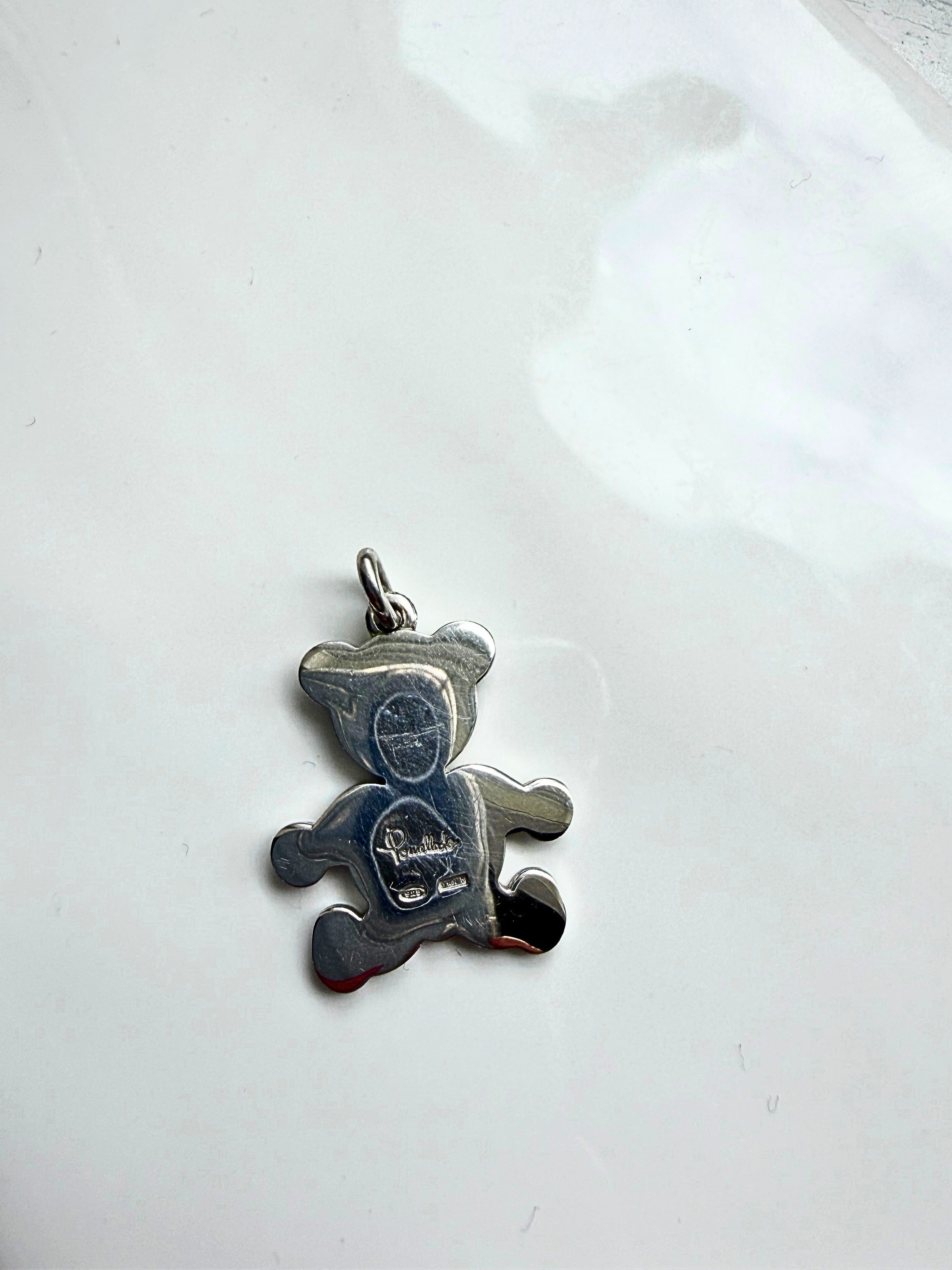 The Pomellato Orsetto silver pendant